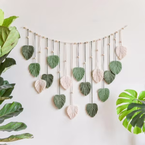 Boho Decor Hand-woven Leaf Tapestry Wall Hangings